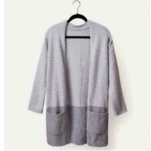 Thread & Supply Cozy Cloud Teddy Bear Wrap Cardigan